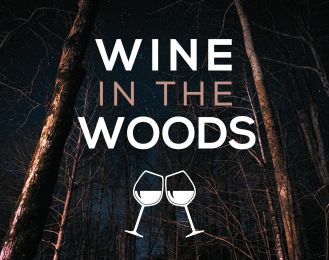 wine in the woods, campfire, 21+
