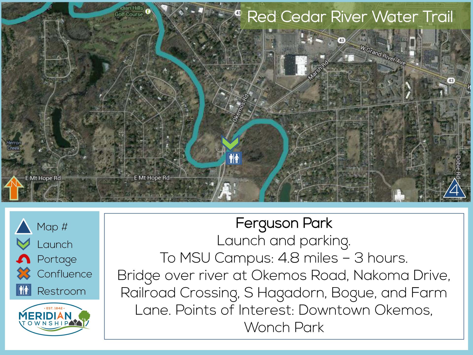 Ferguson Park Water Trail Map